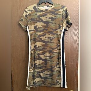 Stella Tweed Camo Mini Dress